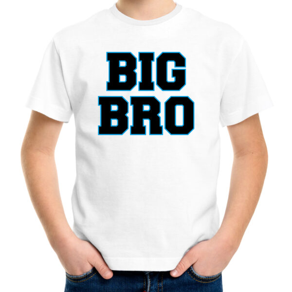 Big bro grote broer kado shirt voor jongens / kinderen wit