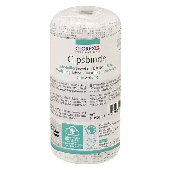 Keratex gipsverband - 2 meter x 10 cm - rollen - wit- huidvriendelijk