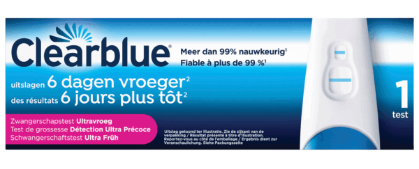 Clearblue Zwangerschapstest Ultravroeg