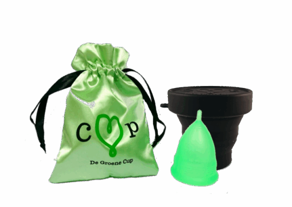 De Groene Cup met magnetronsterilisator (Maat: Model I (Small))