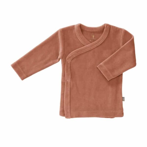 Fresk wikkelvestje velours Ash rose