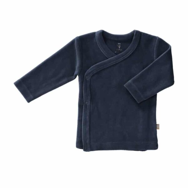 Fresk wikkelvestje velours Indigo