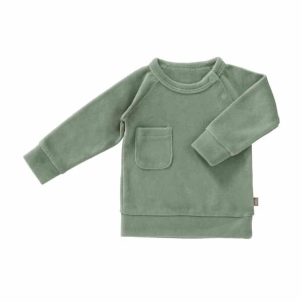 Fresk sweater velours Forest green