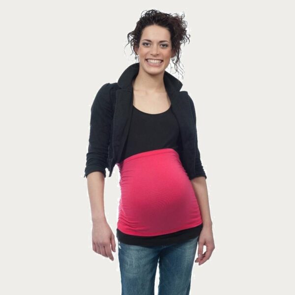 Op en Top Zwanger Zwangerschaps Buikband Luxe Roze